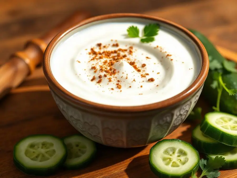Cucumber Raita — Cucumber raita with roasted cumin
