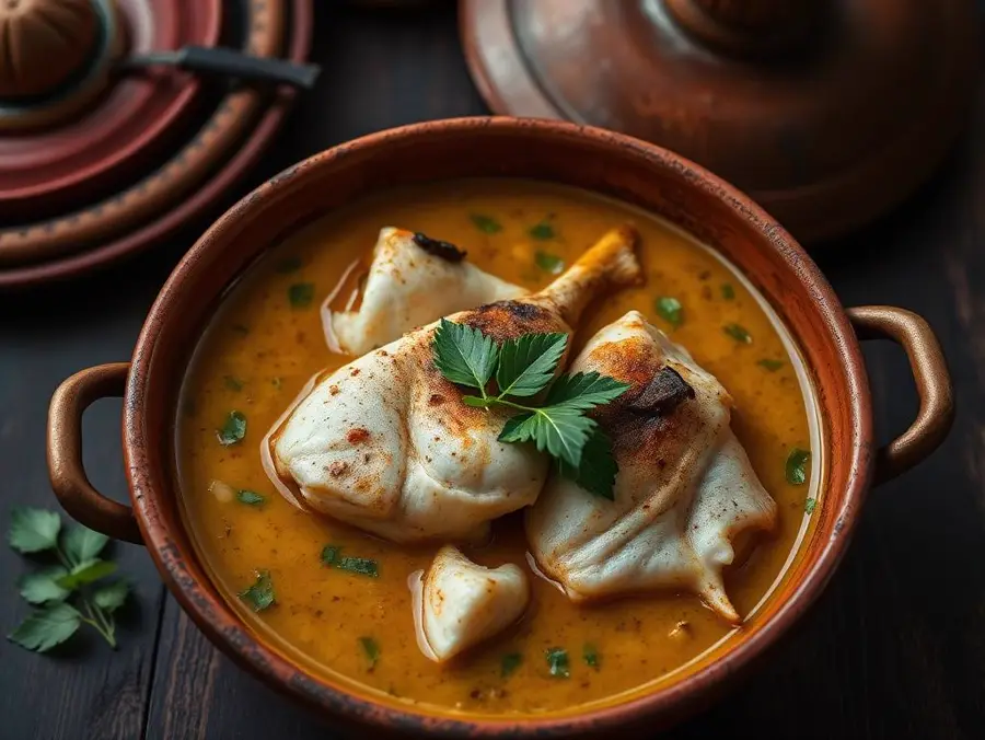 Meen Curry — Coastal Indian fish curry in a clay pot