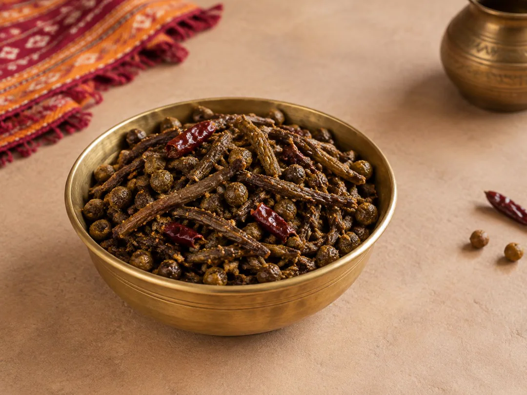 Ker Sangri — Dry Rajasthani ker sangri with desert berries, beans and red chilli