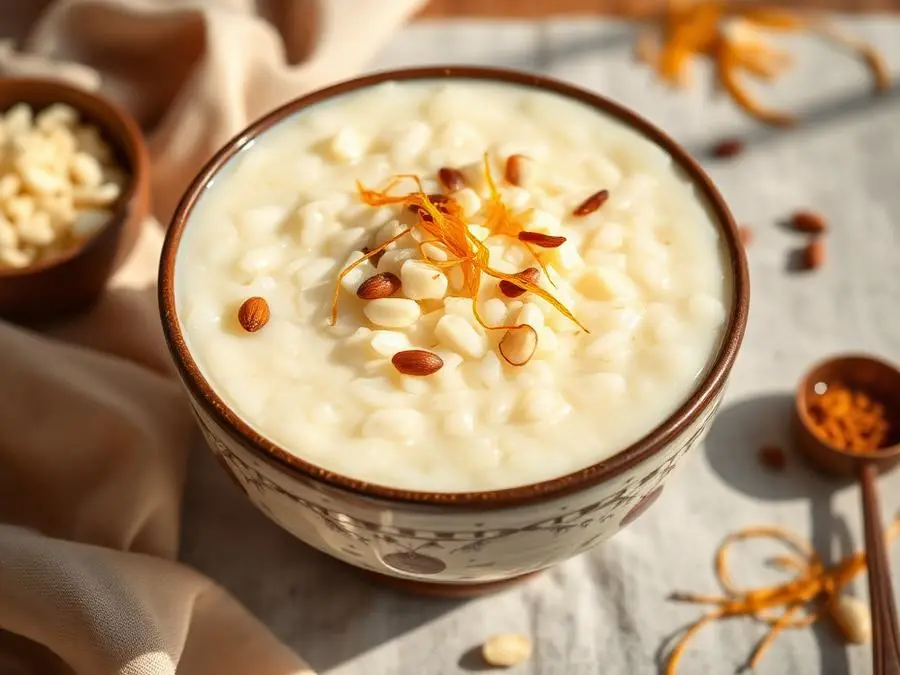 Sweets & Festival — Rice kheer with nuts and saffron